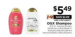 ShopRite OGX Shampoo offer