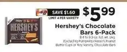 ShopRite Hershey's Chocolate Bars 6-Pack offer