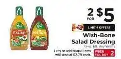 ShopRite Wish-Bone Salad Dressing offer