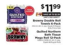 ShopRite Quilted Northern Bath Tissue Mega Roll 12-Pack offer