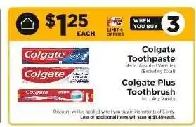 ShopRite Colgate Toothpaste & Colgate Plus Toothbrush offer