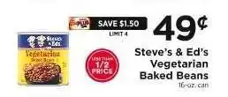 ShopRite Steve's & Ed's Vegetarian Baked Beans offer