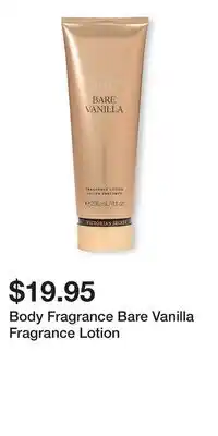 Victoria's Secret Body Fragrance Bare Vanilla Fragrance Lotion offer