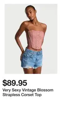 Victoria's Secret Very Sexy Vintage Blossom Strapless Corset Top offer