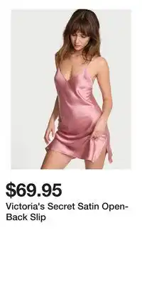 Victoria's Secret Victoria's Secret Satin Open-Back Slip offer