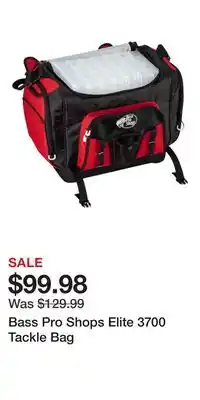 Cabela's Bass Pro Shops Elite 3700 Tackle Bag offer