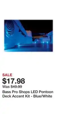 Cabela's Bass Pro Shops LED Pontoon Deck Accent Kit - Blue/White offer