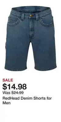 Cabela's RedHead Denim Shorts for Men offer