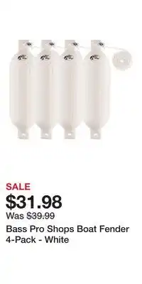Cabela's Bass Pro Shops Boat Fender 4-Pack - White offer