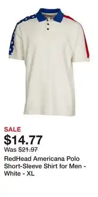 Cabela's RedHead Americana Polo Short-Sleeve Shirt for Men - White - XL offer