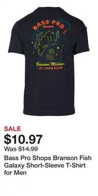 Cabela's Bass Pro Shops Branson Fish Galaxy Short-Sleeve T-Shirt for Men offer