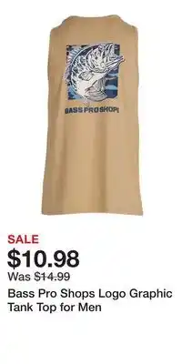 Cabela's Bass Pro Shops Logo Graphic Tank Top for Men offer