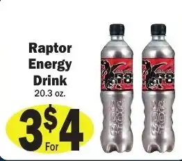Sellers Bros Raptor energy drink offer