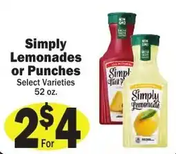 Sellers Bros Simply lemonades or punches offer