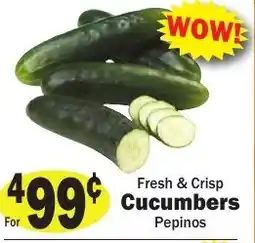 Sellers Bros Fresh & crisp cucumbers offer
