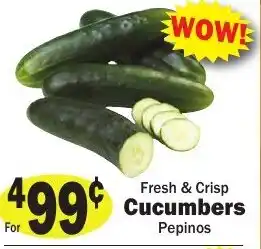 Sellers Bros Fresh & crisp cucumbers offer