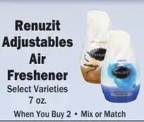 Sellers Bros Renuzit adjustables air freshener offer