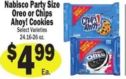 Sellers Bros Nabisco Party Size Oreo or Chips Ahoy! Cookies offer