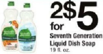 ACME Seventh Generation Liquid Dish Soap offer