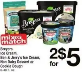 ACME Breyers Ice Cream, Ben & Jerry's Ice Cream, Non Dairy Dessert Or Cookie Dough offer