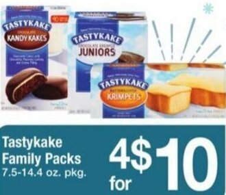ACME Tastykake Family Packs offer