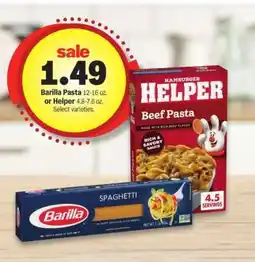 Meijer Barilla Pasta or Helper offer