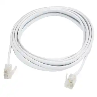 Walmart Onn 7ft Landline Telephone Line Cord, White, ONB16TE010 offer