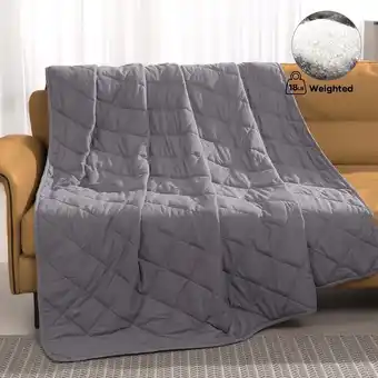 Walmart MARNUR Weighted Blanket 18 lbs Queen Size Heavy Breathable Cooling Blanket for Adults, 60 x 80, Gray offer