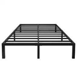 Walmart yookare 14 3500Lbs Heavy Duty Metal Foundation Bed Frame,Queen offer