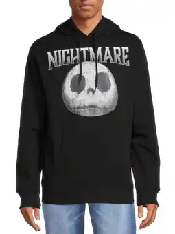 Walmart Disney Men's Nightmare Before Christmas Jack Head Graphic Hoodie, Size S-3X offer