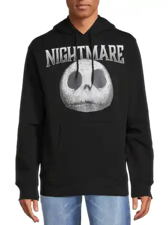 Walmart Disney Men's Nightmare Before Christmas Jack Head Graphic Hoodie, Size S-3X offer