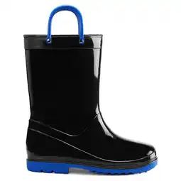 Walmart Bocca Kids Black Rain Boots for Toddler Boys Sizes 4 offer