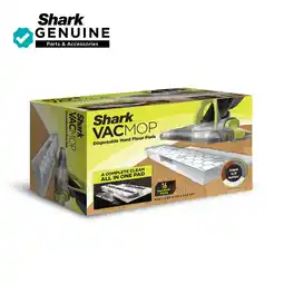 Walmart Shark VACMOP Disposable Hard Floor Vacuum and Mop Pad Refills 16 CT, VMP16 offer