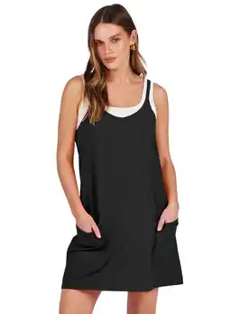 Walmart Luniro Women's Athletic Workout Dress with Built-in Shorts Pockets Sports Casual Tennis Mini Dresses offer