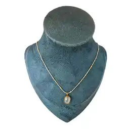 Walmart LAPRECIEUZ DE ARTHES JEWELRY 18K Gold Filled Station Blue shell Pendant Necklace for Women 18 offer