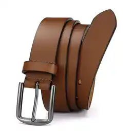 Walmart YOETEY Mens Belt Leather Belt for Jeans, Casual and Dress, Classic Style 1 3/8(35mm) offer