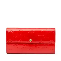 Walmart Pre-Owned Authenticated Louis Vuitton Wallet Vernis Leather Red Women (Good) offer