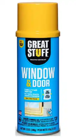 Walmart GREAT STUFF Window & Door Insulating Foam Sealant 12 oz offer