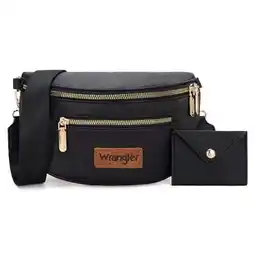 Walmart Wrangler Crossbody Bag for Women Cute Fanny Pack Small Belt Chest Waist Bags, Black offer
