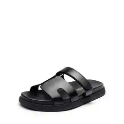 Walmart Dream Pairs Women's Flat Slide Sandals, Comfortable Slip On Platform Sandals For Women Dressy Summer offer