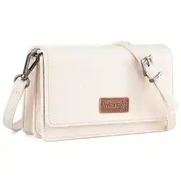 Walmart Wrangler Small Crossbody Wallet Purses RFID Trendy Purses for Women with Adjustable Straps, Beige offer