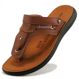 Walmart Ablanczoom Sandals Mens Slides Shoes Slip on Comfort Cushion Men Flip-Flops Indoor Outdoor offer