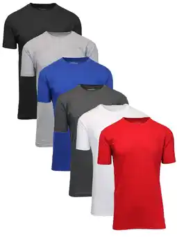 Walmart Men's Short Sleeve Crew Neck Cotton Blend Classic Tee (S-3XL) 6 Pack offer