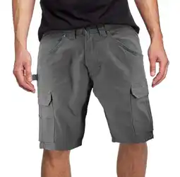 Walmart Men's 100% Cotton Classic Fit Army Utility Multi Pocket Chino Cargo Shorts (Grey, 34) offer
