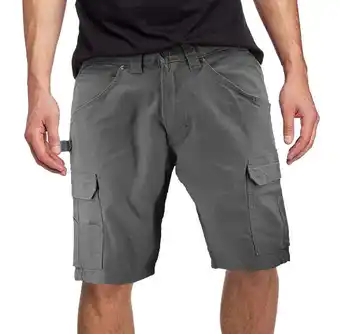 Walmart Men's 100% Cotton Classic Fit Army Utility Multi Pocket Chino Cargo Shorts (Grey, 34) offer