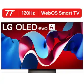 Walmart LG 77 Class 4K UHD OLED C4 Series 120 Hz Web OS 24 Smart TV with Dolby Vision - OLED77C4PUA offer