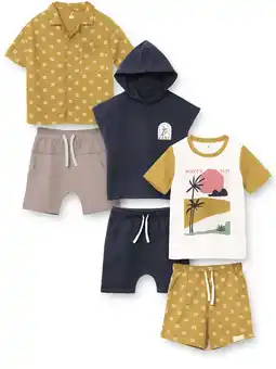 Walmart Little Star Organic Boys 6Pc Mix & Match Bundle Set, Sizes 6-10 offer