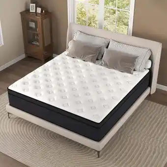 Walmart Yilicy 12 inch Queen Adult Mattress with Pocket Spring Hybrid Memory Foam Medium Firm Mattress offer
