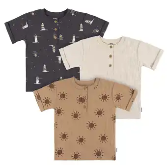 Walmart 3-Pack Baby Boys Sun Henley T-Shirts offer