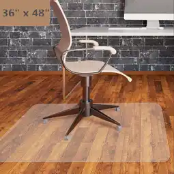 Walmart Zimtown PVC Chair Mat 36 x 48 Hard Floor Protection Clear Transparent US 1.5mm in Height offer